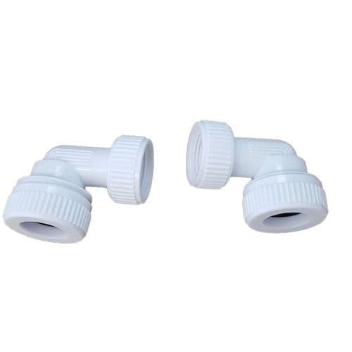 Aqualisa White Inlet Elbow Assembly Singular 022502