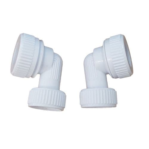 Aqualisa White Inlet Elbow Assembly Singular 022502