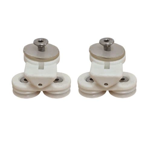 Aqualux 19mm Rollers  AQUALUXWHITEROLLER