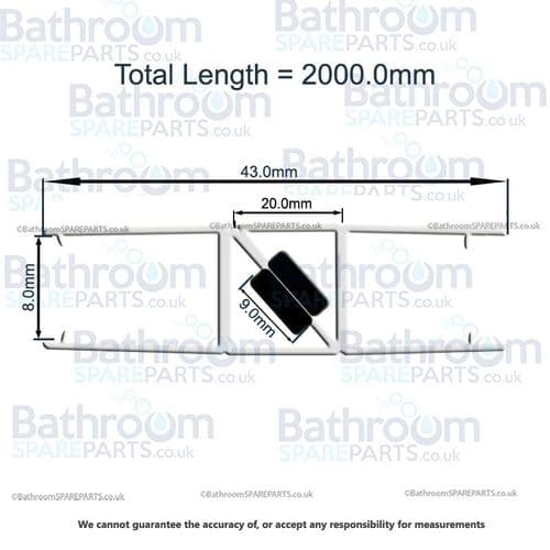 Aqualux 8mm Magnetic Seal Quad and Corner Entry door  SL00195