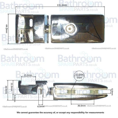 Aqualux 8mm Pivot Hinge Pack SFP338