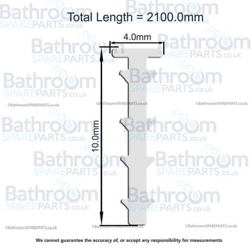 Aqualux Clear Wedge Seal X2865-C00