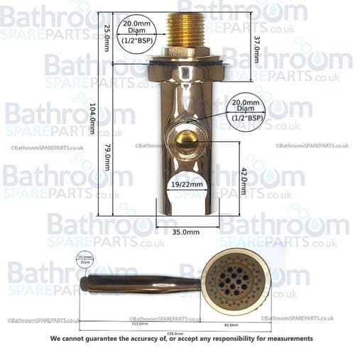 Aqualux Fittings Spare Pack Shower Head Pack SFP265