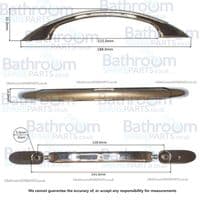 Aqualux FLO 900X900 QUAD Shower Door Handle 1160857
