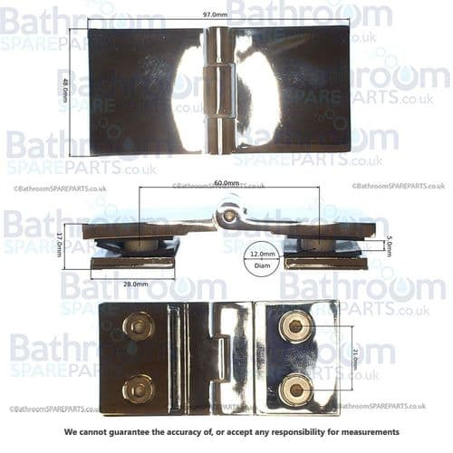 Aqualux Hinge Fitting Pack SFP388