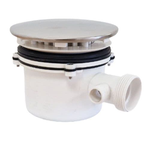 Aqualux Plug Waste Housing, with Steam Connection – SFP288