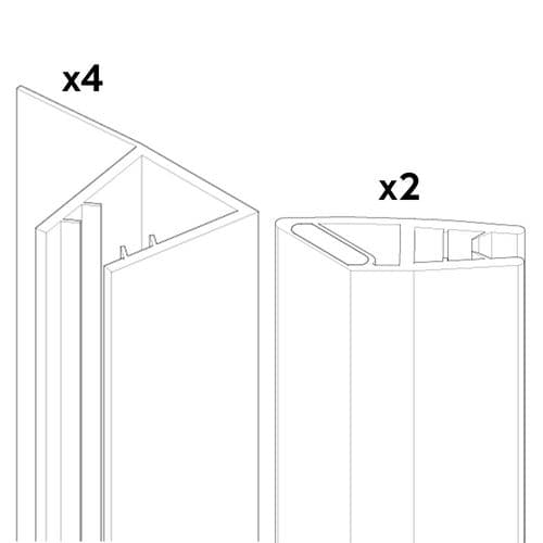 Aqualux Seal Spare Pack Seals SSP062