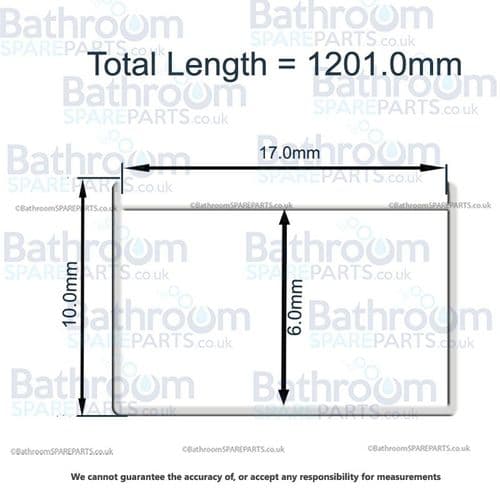Aqualux Shower Brace-Bar for walk in 5060246201673