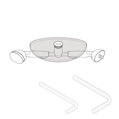 Aqualux Spares Fitting Pack, Glass Shelf SFP022
