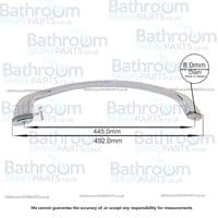 Aqualux Spares Fitting Pack, Towel Rail SFP009