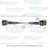 Aqualux Spares Fittings Pack, Brace Bar SFP042