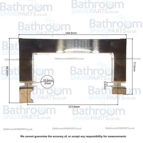 Aqualux Spares Fittings Pack Handle LS010-8-BXG