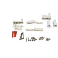 Aqualux Spares Fittings Pack, Hinges & Fittings WHITE FBS0320AQU