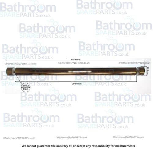 Aqualux Spares Fittings Pack Straight Towel Rail SFP103