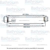 Aqualux Spares Fittings Pack, Towel Rail SFP041