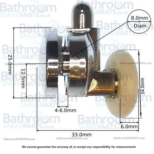 Aqualux Spares Roller Set X0985-SFG