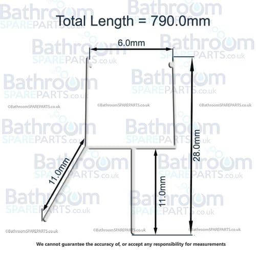 Aqualux Spares Seal Curved Quadrant Seal SSP068