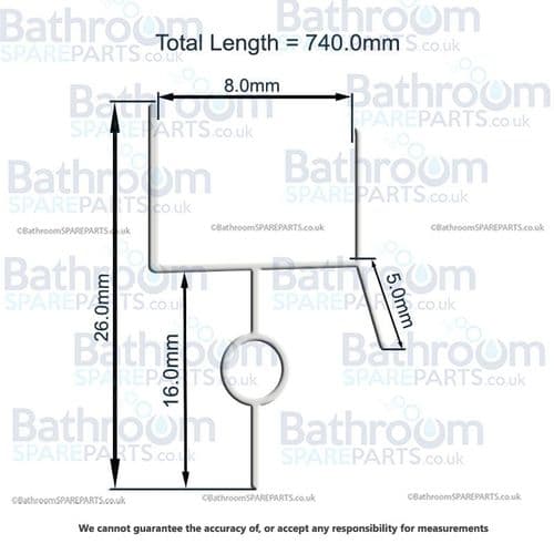 Aqualux Spares Seal Curved Quadrant Seal X2845-C00