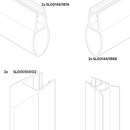 Aqualux Spares Seal Pack Seal Kit SSP065