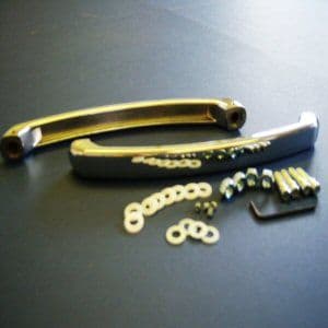 Armitage Shanks Ascot Bath Grips Pair 255mm 10" Centres Flat Surface Chrome E4016AA