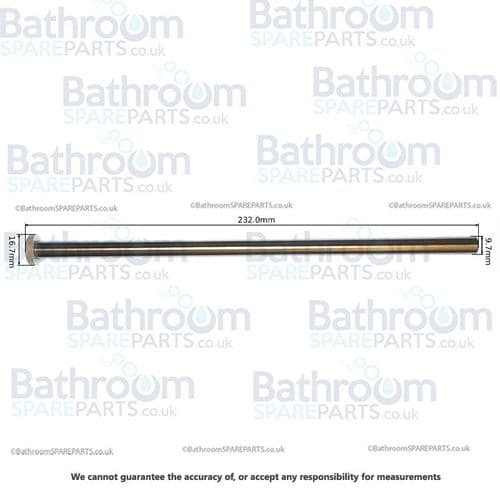 Armitage Shanks Astra seat rod and rivet Stainless Steel SV236MY