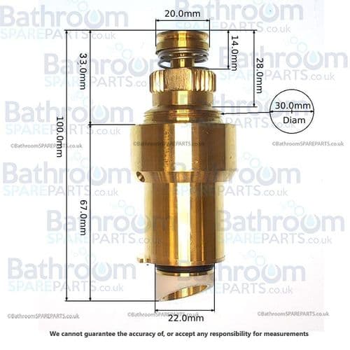 Armitage Shanks Avon self closing cartridge A860372NU
