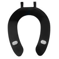 Armitage Shanks Bakasan School Open Fronted Toilet Seat With Plastic Hinge No Cover Black S407266