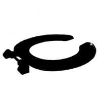 Armitage Shanks Bakasan School Open Fronted Toilet Seat With Plastic Hinge No Cover Black S407266