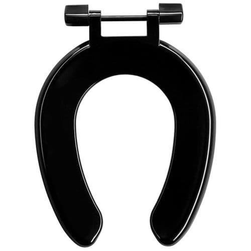 Armitage Shanks Bakasan School Open Fronted Toilet Seat With Plastic Hinge No Cover Black S407266
