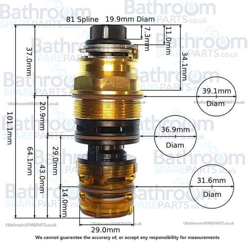 Armitage Shanks Cartridge Thermostatic Markwik New version A962280NU