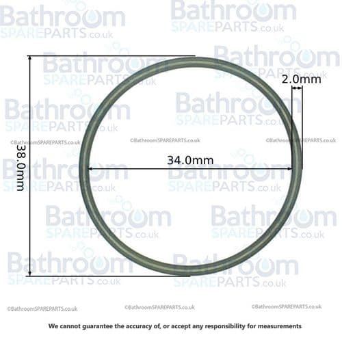 Armitage Shanks Contour 21 O-Ring 34X2 A960183NU