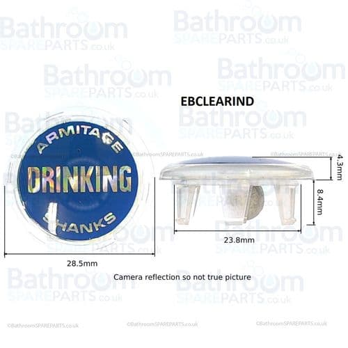 Armitage Shanks Drinking Blue Clear Indice EBCLEARIND