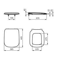 Armitage Shanks Edit D Soft Close Toilet Seat & Cover White S078401