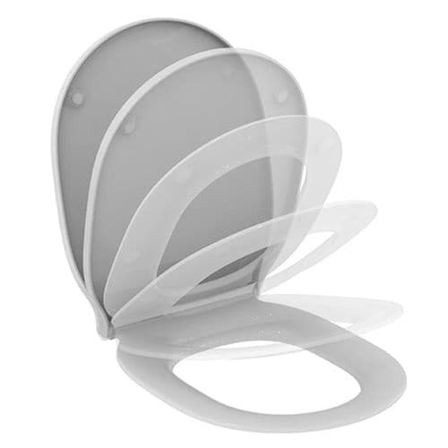 Armitage Shanks Edit L Slim Soft Close Quick Release Toilet Seat & Cover White S082001