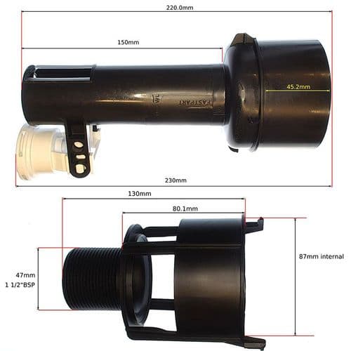 Armitage Shanks Flush Valve 1.5 Inch 180 Pneumatic SV93367