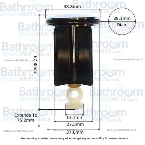 Armitage Shanks Hathaway Pop-Up Plug & O Ring Chrome A961226AA