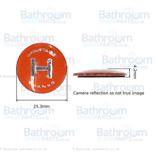 Armitage Shanks Markwik indices - Hot & Cold self adv Indices  25mm diameter  S9599NU