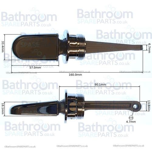 Armitage Shanks Montana Lever Handle Kit ~ Side Action SV89167