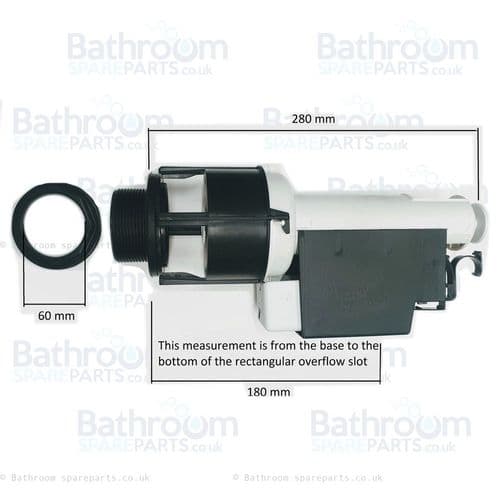 Armitage Shanks Sandringham 21 Dual Flush Valve - 2inch 180mm Height SV92867