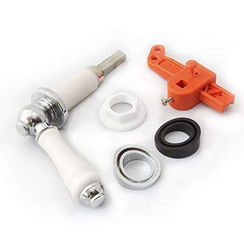 Armitage Shanks Sandringham traditional cistern lever with White barrel - Chrome S4471AA