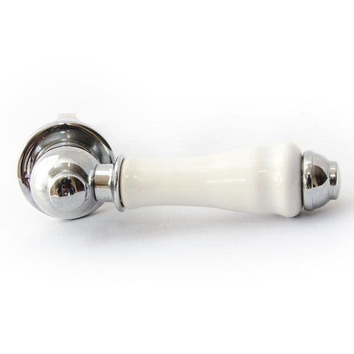 Armitage Shanks Sandringham traditional cistern lever with White barrel - Chrome  S4471AA