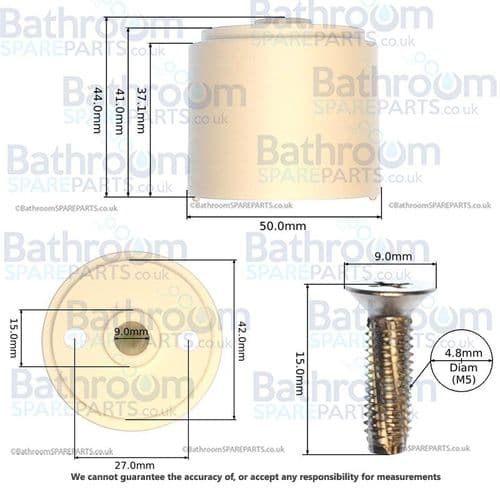 Armitage Shanks Seat Buffer For Dania Raised Seat SV57601