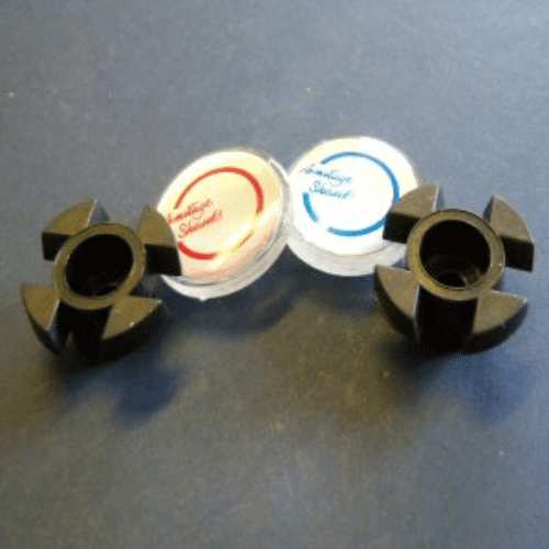 Armitage Shanks Starlite indices & holders Hot & Cold - Chrome S9655AA