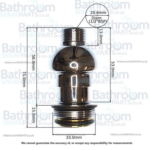 Armitage Shanks Starlite New Diverter - Chrome E950300AA