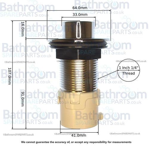 Armitage Shanks Toilet Pneumatic Button S1085AA