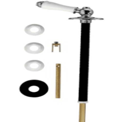 Armitage Shanks Traditional concealed cistern lever - white porcelain and chrome plated S439501