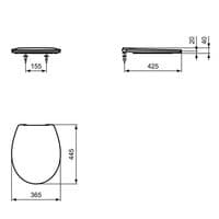 Armitage Shanks Uni Soft Close Toilet Seat & Cover White E131801