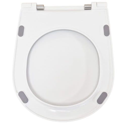 AXA DP Slim Soft Close Quick Release Toilet Seat & Cover Gloss White AF8401