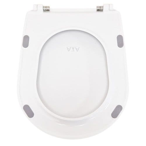 AXA Eva Soft Close Toilet Seat & Cover Gloss White AF8801