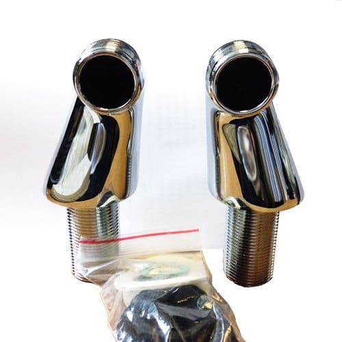 B & Q Wave Bath leg Unions Offset 180-150mm Hole Centre 60mm high EB103103